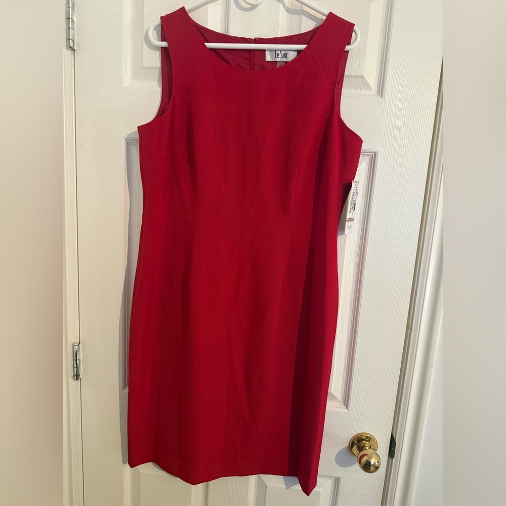 Le Suit Vibrant Red Midi Dress